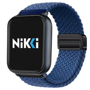 Blue Magnetic Nylon Braided Loop Strap