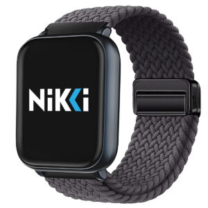 Space Grey Magnetic Nylon Braided Loop Strap